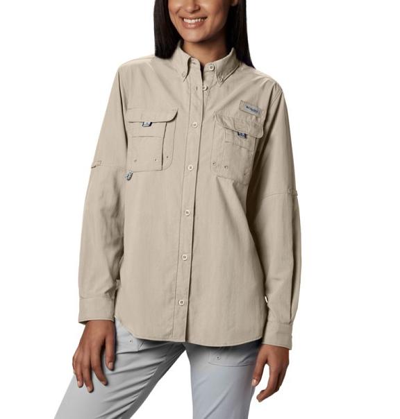 Columbia PFG Bahama Shirts Khaki For Women's NZ5362 New Zealand